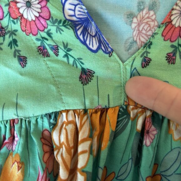 Johnny Was Rainbow Easy Cover Up Dress Womens Medium Boho Resort Travel - Picture 6 of 16